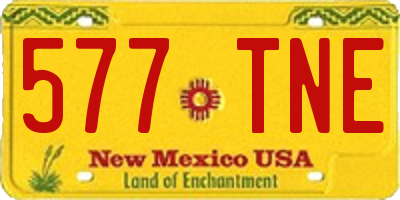 NM license plate 577TNE