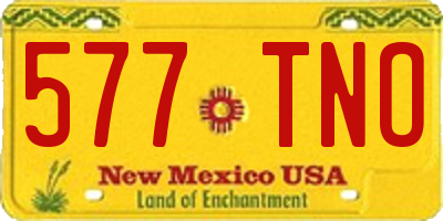NM license plate 577TNO