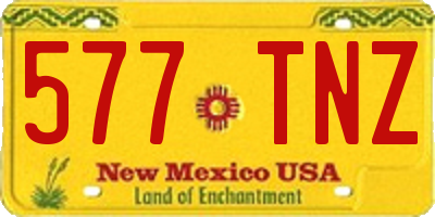 NM license plate 577TNZ