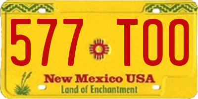 NM license plate 577TOO