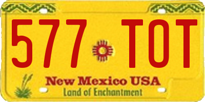 NM license plate 577TOT