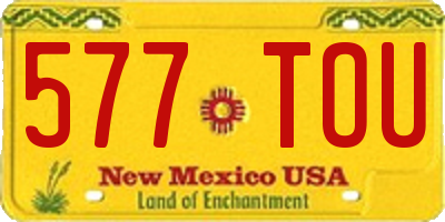 NM license plate 577TOU