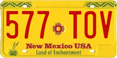 NM license plate 577TOV
