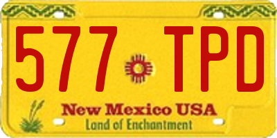 NM license plate 577TPD
