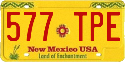 NM license plate 577TPE