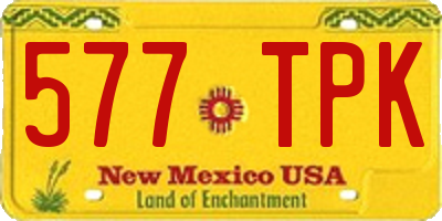 NM license plate 577TPK