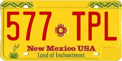 NM license plate 577TPL
