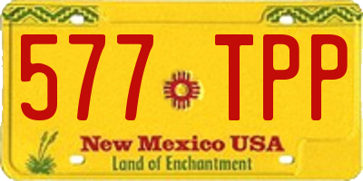 NM license plate 577TPP