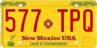 NM license plate 577TPQ