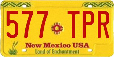 NM license plate 577TPR