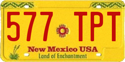 NM license plate 577TPT
