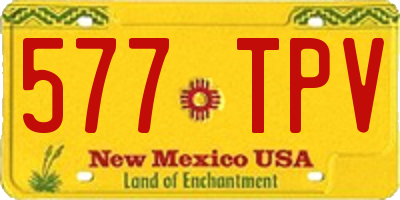 NM license plate 577TPV