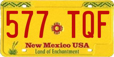 NM license plate 577TQF