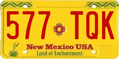 NM license plate 577TQK