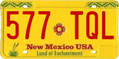NM license plate 577TQL