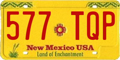 NM license plate 577TQP