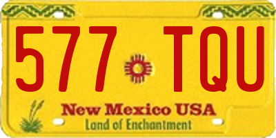 NM license plate 577TQU