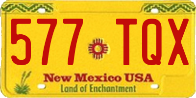 NM license plate 577TQX