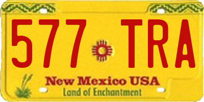 NM license plate 577TRA
