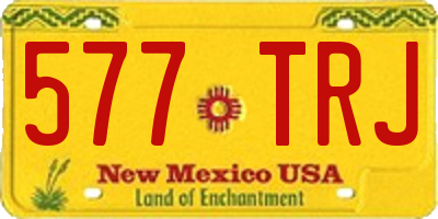 NM license plate 577TRJ