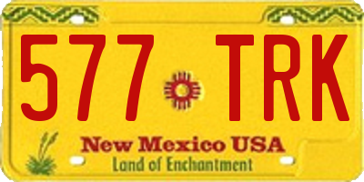 NM license plate 577TRK