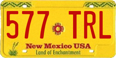NM license plate 577TRL