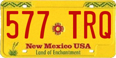 NM license plate 577TRQ