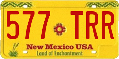 NM license plate 577TRR