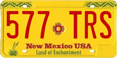 NM license plate 577TRS