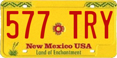NM license plate 577TRY