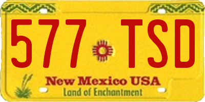 NM license plate 577TSD