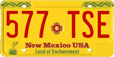 NM license plate 577TSE