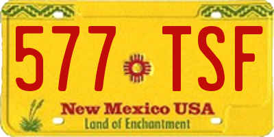 NM license plate 577TSF