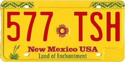 NM license plate 577TSH
