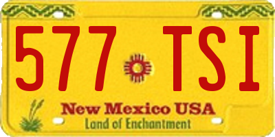 NM license plate 577TSI