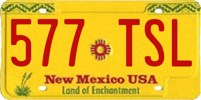NM license plate 577TSL