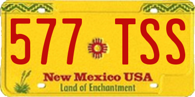 NM license plate 577TSS