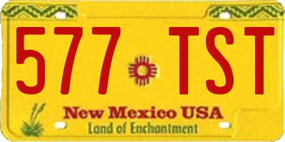 NM license plate 577TST