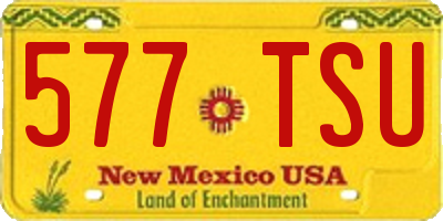 NM license plate 577TSU