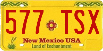 NM license plate 577TSX