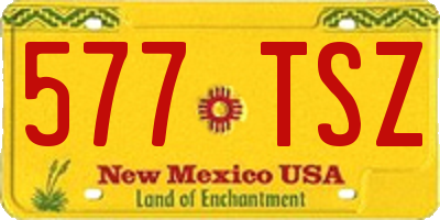 NM license plate 577TSZ