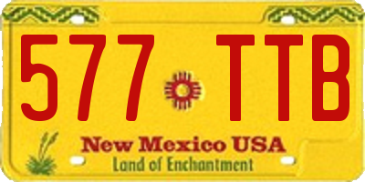 NM license plate 577TTB