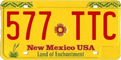 NM license plate 577TTC