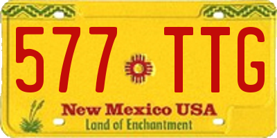 NM license plate 577TTG