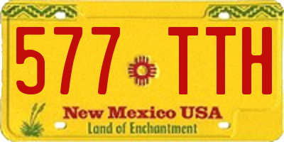 NM license plate 577TTH