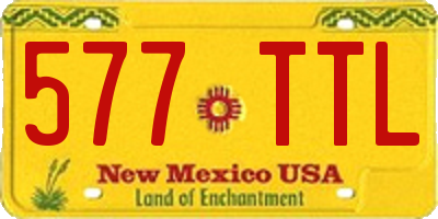 NM license plate 577TTL