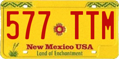 NM license plate 577TTM