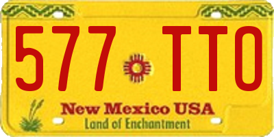 NM license plate 577TTO