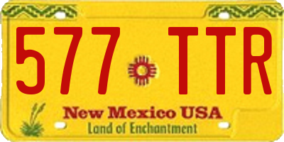 NM license plate 577TTR
