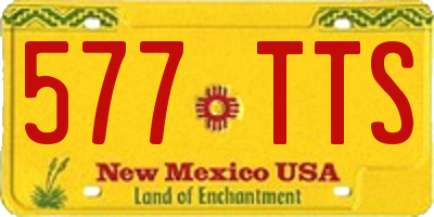 NM license plate 577TTS